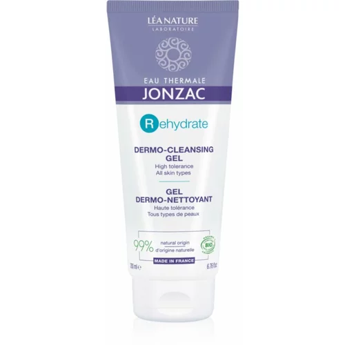 Jonzac Rehydrate hidratantni gel za čišćenje za smirenje i jačanje osjetljive kože lica 200 ml