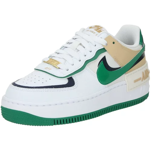 Nike Sportswear Niske tenisice 'AF1 SHADOW' bež / zelena / crna / bijela