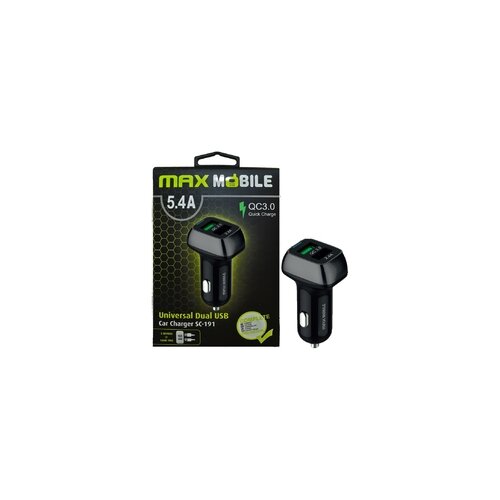 Max Mobile AUTO PUNJAČ DUO SC-191 QC3.0 5.4A Cijene