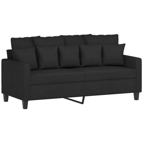 Maison Chic Dvosed kavč - Sofa - Kanape črn 140 cm blago, (21726776) Slike