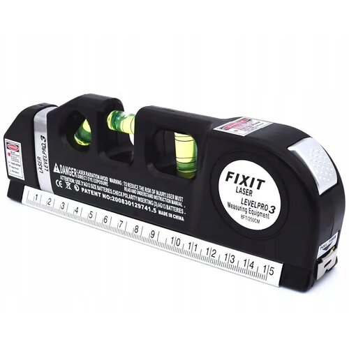  Multifunkcijska aku. laserska vodna libela 19cm z tračnim metrom 250cm USB Slike