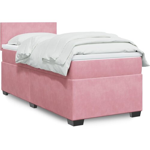 Box spring krevet s madracem ružičasti 90x190 cm bar&scaron;unasti Cijene