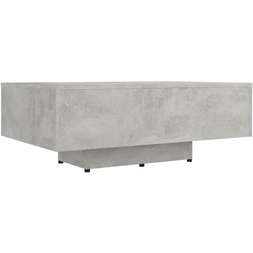 Maison Chic Klubska mizica - kavna mizica - Nizka mizica betonsko siva 85x55x31 cm iverna plo&amp;scaron;ča, (21753756) Slike