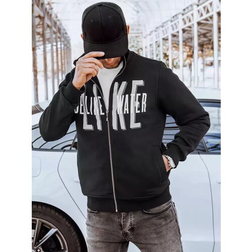 DStreet Bluza męska rozpinana z nadrukiem czarna Slike