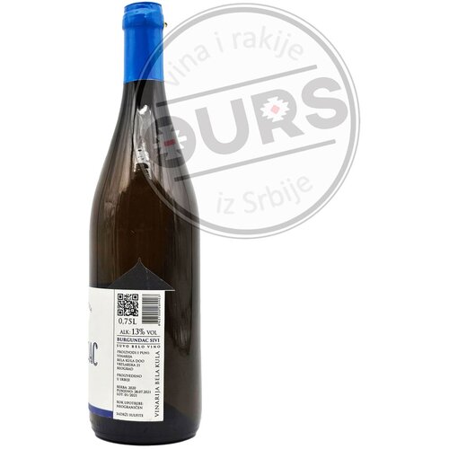  Bela Kula Sivi Burgundac 0,75L Slike