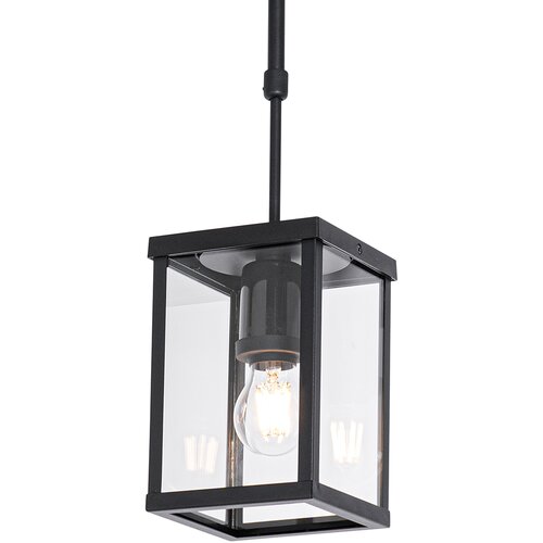QAZQA Industri&amp;euml;le buiten hanglamp zwart IP44 - Charlois Slike