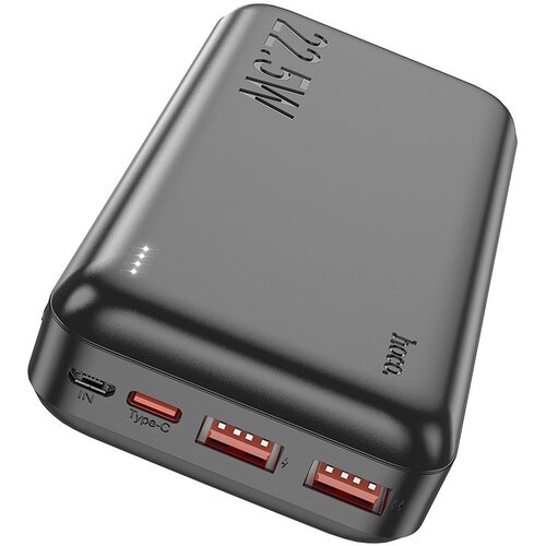 Hoco zunanja baterija powerbank J101A 20000 mAh Fast Charge 22,5W + PD za Samsung, Apple - črn Cene