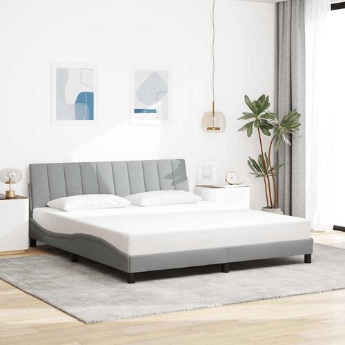  Okvir kreveta bez madraca Hanko svjetlosivi 180x200 cm od tkanine Cijene