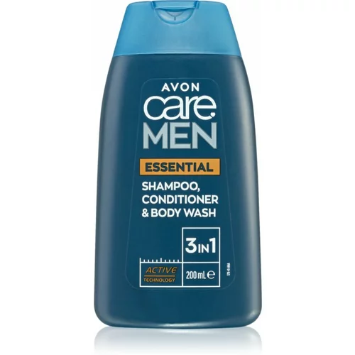 Avon Care Men Essential 3 u1 šampon, regenerator i gel za tuširanje 200 ml