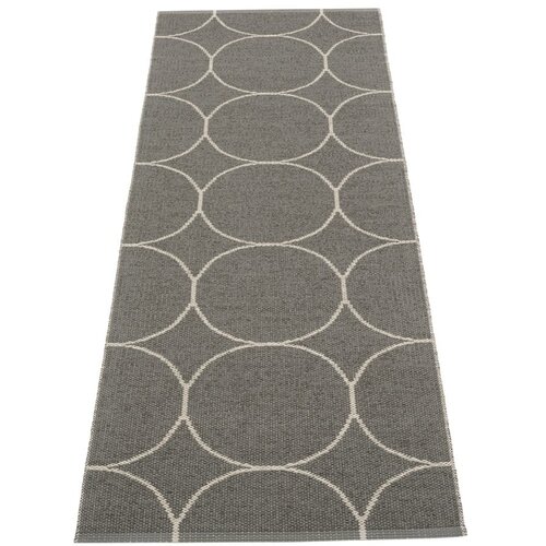 Pappelina Temno siv zunanji in notranji tekač 70x200 cm Boo Charcoal Linen – Cene