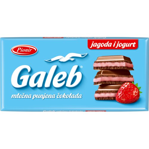 Galeb Čokolada PIONIR jagoda i jogurt 100g Slike