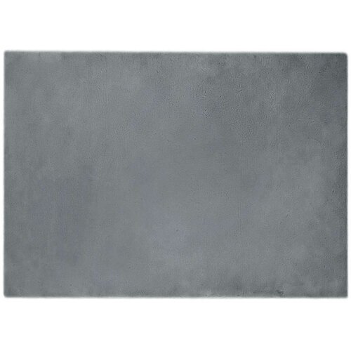  Faux Rabbit Fur Rug Antracit 200 x 280 cm Poliester Slike