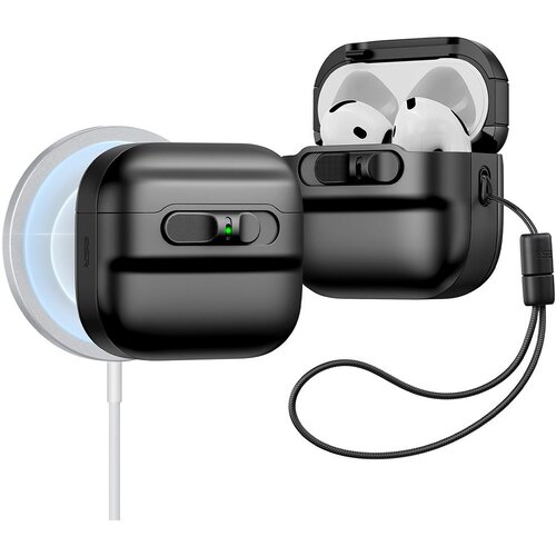 ESR PULSE HALOLOCK ETUI ZA MAGSAFE ZA APPLE AIRPODS 4 BLACK CASE COVER, (22006197) Slike