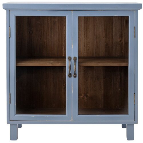 Bloomingville Modra vitrina 80x80x35 cm Hazem &amp;ndash; Slike