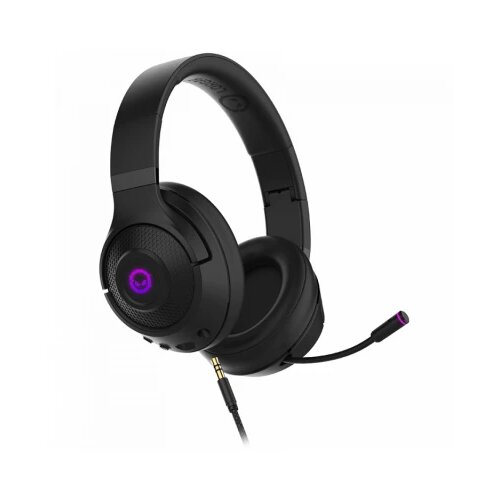 Lorgar noah 701, gaming headset with microphone, 2.4GHz usb dongle + bt 5.1 realtek 8763, battery 1000mAh, type-c charging cable 0.8m, audio cable 1.5m, size:195*185*80mm, 0.28kg. black Cene