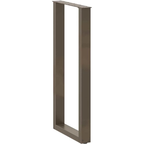  Noge za barski stol U-oblik 2 kom Prirodni čelik 40 x (100-101) cm Čelik Slike