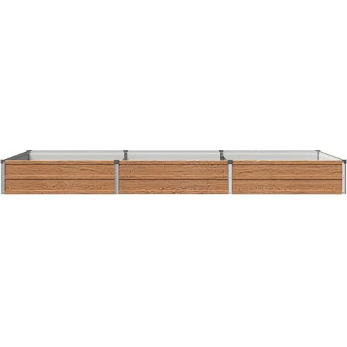  Povi&scaron;eni vrtni krevet Drvena smeđa 240 x 80 x 24 cm - 240 x 80 x 24 cm Smeđa drvo Cijene