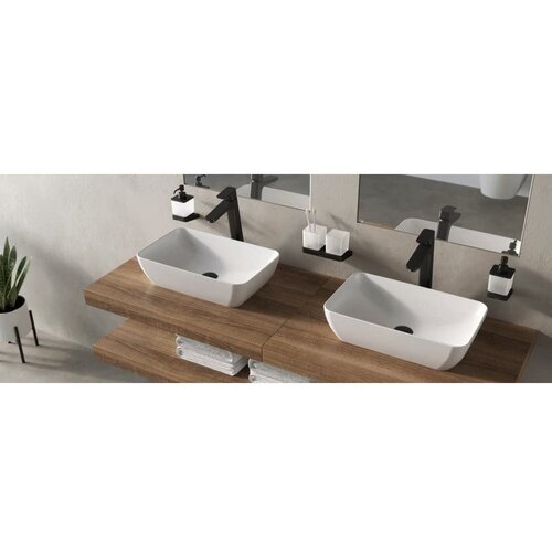Ravak X070151 10&amp;deg; Free visoka armatura za umivalnik črna Slike