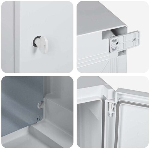  Upravljački ormar Siva 57 x 24,5 x 70 cm ABS plastika Slike