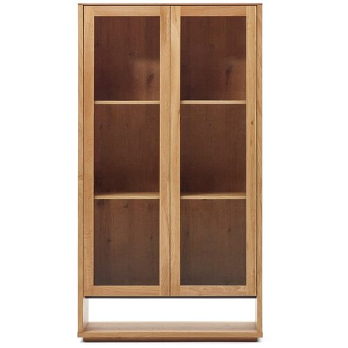 Kave Home Vitrina u dekoru hrasta u prirodnoj boji 100x185 cm Alguema – Cene