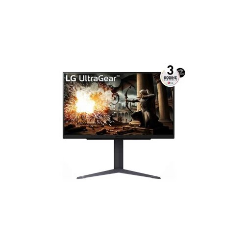 LG gejmerski monitor 27'' UltraGear IPS QHD 2560x1440@200Hz, 16:9, 1000:1, 1ms, 300 cd/m², 178º/178º, HDR 10, FreeSync, 2 HDMI, 1 DP, VESA 100x100mm, Height, Tilt, Swivel, Black, 3yw Cene