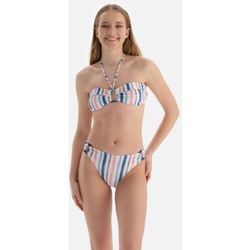 Dagi Pink-Blue Strapless Bikini Top Slike