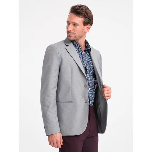 Ombre Classic men's jacket with pillowcase pocket - grey