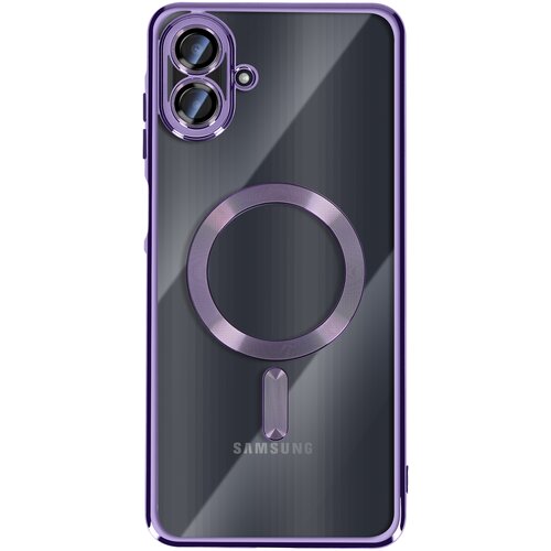 Avizar Ohi&scaron;je za Galaxy A07, združljivo z MagSafe, s kromiranim robom, Vijolična, (5000189635) Cene