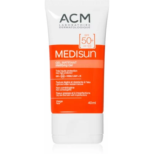 Acm Medisun zaščitna matirajoča krema za obraz SPF 50+ 40 ml