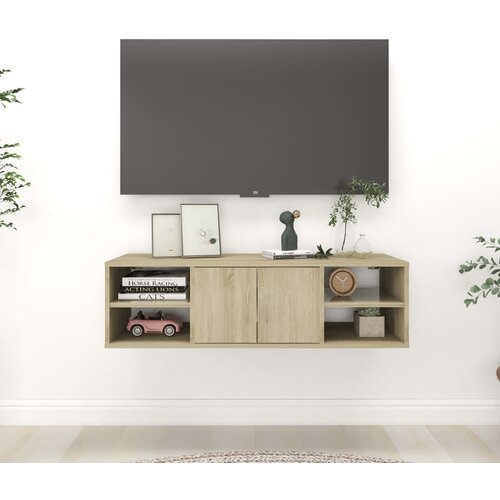  Zidna polica boja hrasta sonome 102x30x29 cm konstruirano drvo Cene