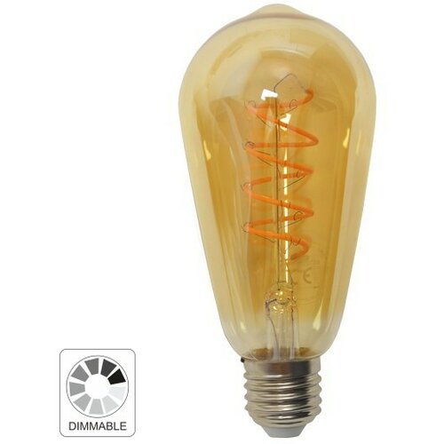 Mitea Lighting E27 4W ST64 2200K filament amber led flex dimabilna sijalica 230V 300lm Slike