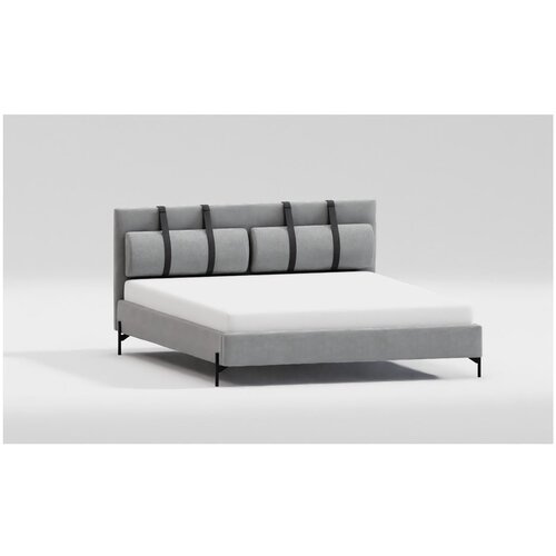 Ropez Svijetlo sivi tapecirani bračni krevet s podnicom 140x200 cm Tulsa &amp;ndash; Slike