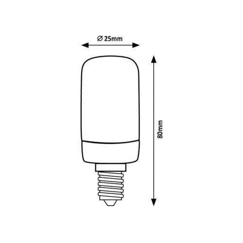Rabalux 79089 - led sijalica filament T25 E14/4W/230V 3000K Slike