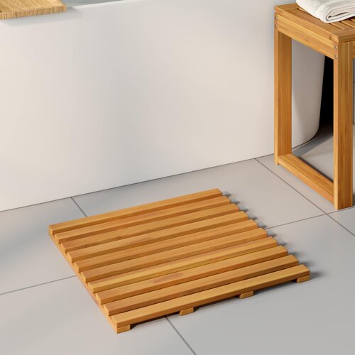  Prostirka za kupanje Smeđa 50 x 48 x 2,5 cm boja drva Cijene