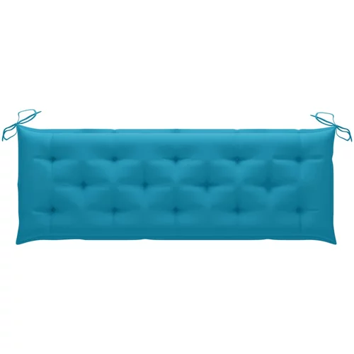Jastuk za vrtnu klupu plavi 150 x 50 x 7 cm od tkanine