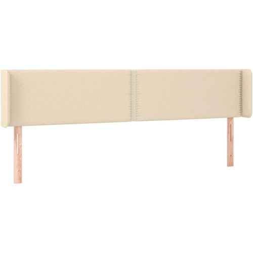 Maison Chic Vzglavna omarica - Nočna omarica - Posteljna omarica z ušesi krem 203x16x78/88 cm blago, (21710049) Cene