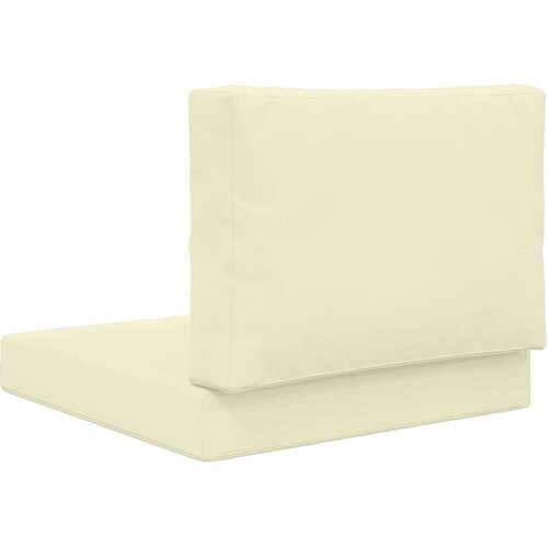  Jastuk za vanjsku sofU 2 pcs Krema Poliester - Krema 60 x 60 cm 1x sjedalo +1x naslon (3D bez bartaga) Slike