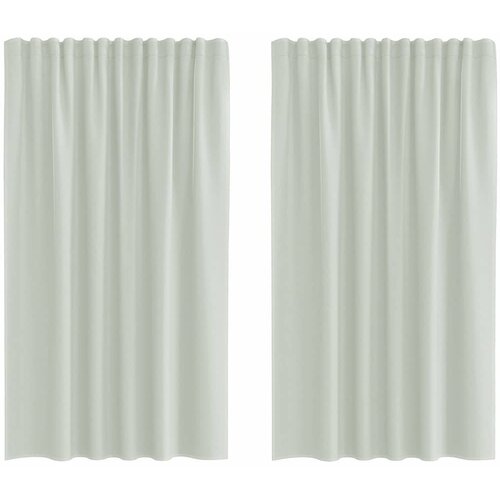 Voile zavjese s džepovima za &amp;scaron;ipke 2 kom svijetlo sive Siva 140 x 175 cm Slike
