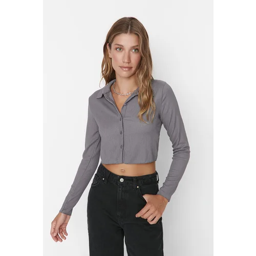 Trendyol Blouse - Gray - Regular fit