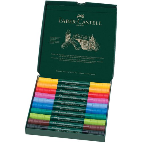 Marker OBOSTRANI AKVAREL 10BOJA ALBRECHT D&Uuml;RER FABER CASTELL 160310 SORTIRANO Cene