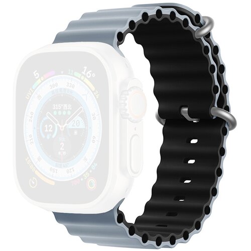 Moye smart watch ocean strap 44/45/49mm obsidian mist/black Slike