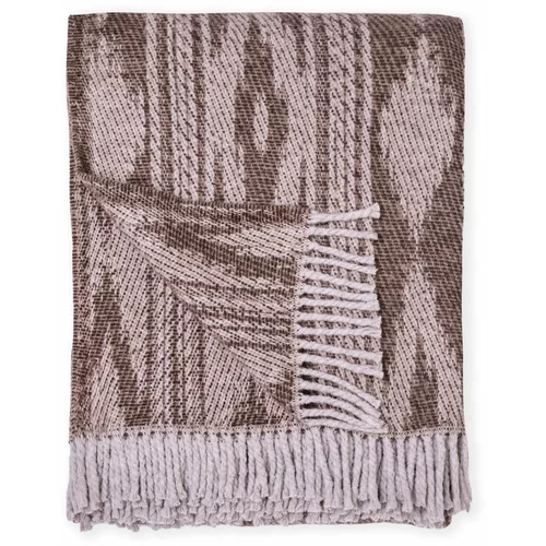 Euromant smeđi pokrivač s udjelom pamuka Zanzibar, 140 x 180 cm