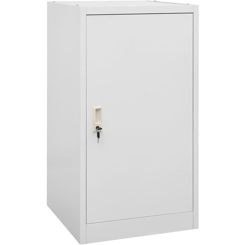 vidaXL Omara za sedlo svetlo siva 53x53x105 cm jeklo Cene