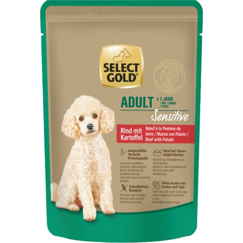 Select Gold Sensitive Adult govedina s krumpirom 100 g Cene