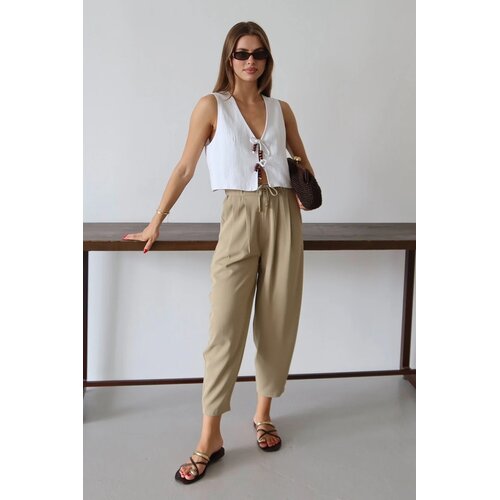 TRENDYOLMILLA Ženske pantalone TWOSS25PL00126, Tamnoplave Cene