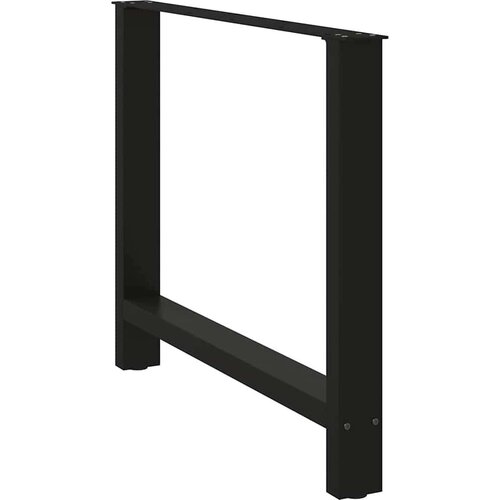 VidaXL Noge za blagovaonski stol Crne 2 kom 90 x (72-73) cm Čelik Slike