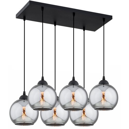  Brilagi - Visilica na sajli 6xE27/60W/230V crna/dimljeno-siva Slike