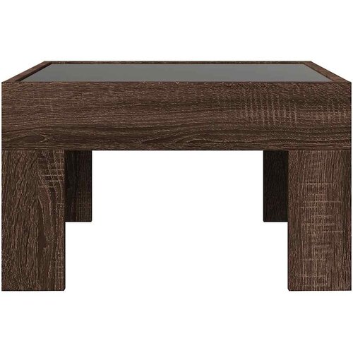 Stolić s beskonačnim LED svjetlima boja hrasta 50x50x30 cm Slike