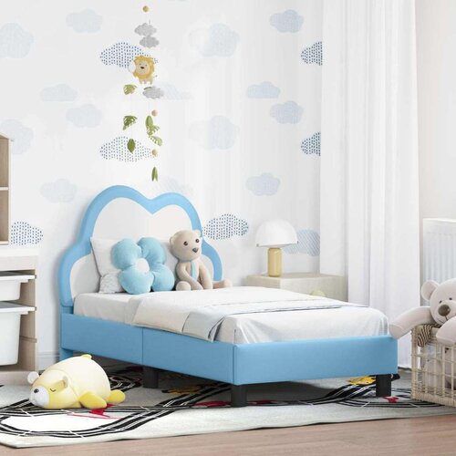  Posteljica za malčke z vzglavjem Modra 70 x 140 cm PU, (5000105708) Cene