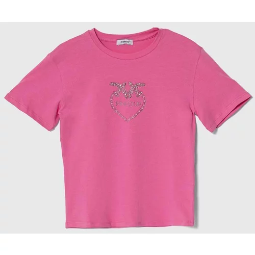 Pinko Up Otroška kratka majica vijolična barva